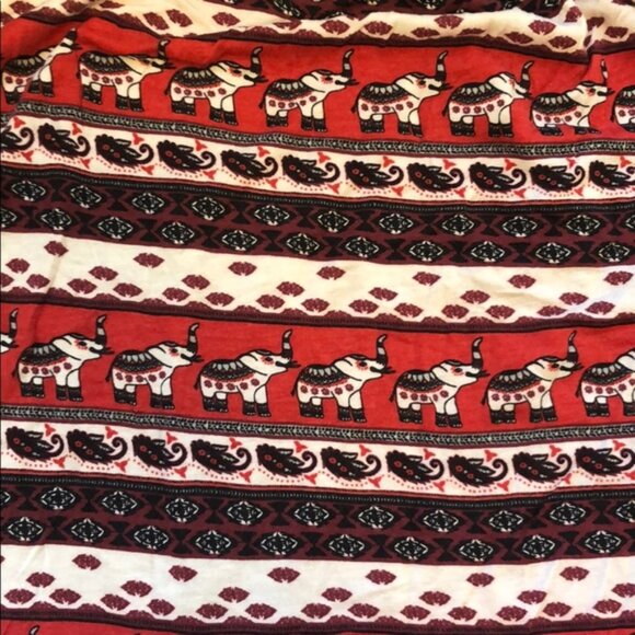 New H&M x Coachella elephant tribal festival bohemian boho cold shoulder blouse - Picture 14 of 14